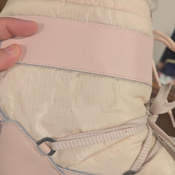 Bearpaw Pink Lace Up Fur Lined Water Resistant Snow Winter Boots, Women's Size 7 - Picture 9 of 9